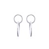 Boucles d'oreilles argent cercles - vue V2