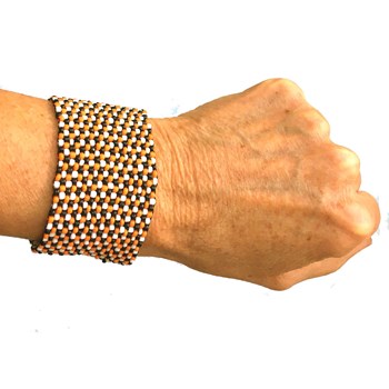 Handgemaakte parel manchet armband