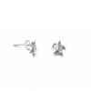 Clou d'oreille en argent forme tortue - vue V1