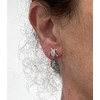 Clou d'oreille en argent forme tortue - vue V4