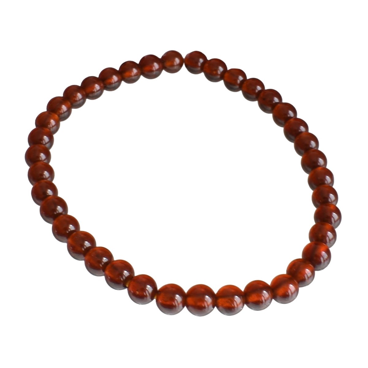 Bracelet en Grenat Brun Hessonite Force Intérieure et Stabilité Émotionnelle