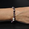 Bracelet en Tourmaline Rose sur Quartz Amour et Harmonie - vue V2