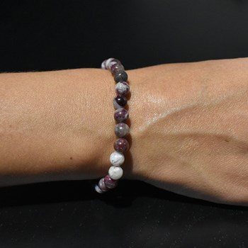 Pink Tourmaline on Quartz Love and Harmony Bracelet