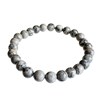 Bracelet en Agate Crazy Lace Grise 18 à 20 cm Stabilité et Protection - vue V1