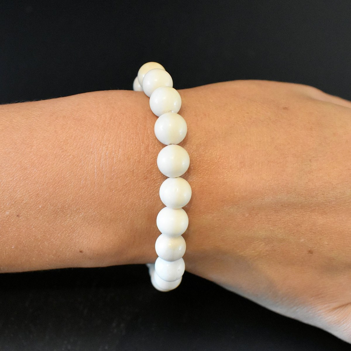 Bracelet en Agate Rivière Sérénité et Pureté - vue 2