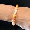 Bracelet en Aventurine Orange Énergie et Joie de Vivre - vue V2