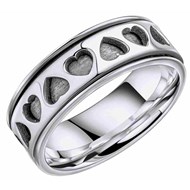 Bague coeurs en argent 925