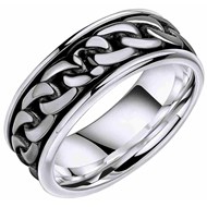 Bague unisexe en argent 925