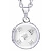 Collier pendentif photo zirconium en argent 925 - vue V1