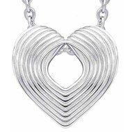 Collier coeur en argent 925