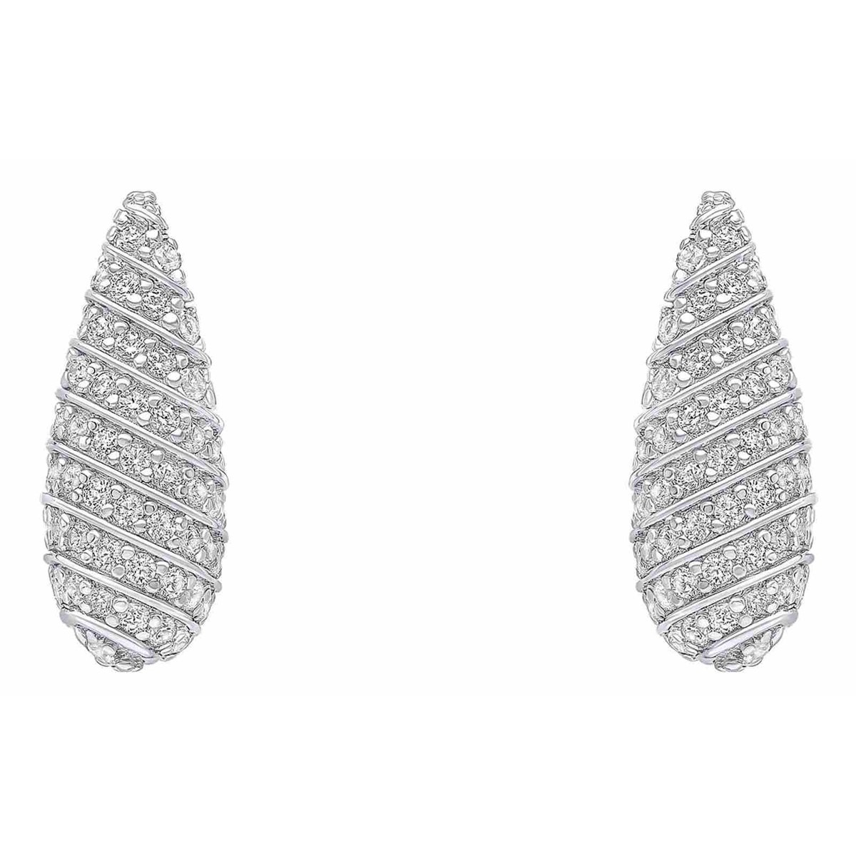 Boucle d'oreille zirconium en argent 925