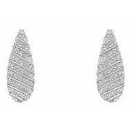 Boucle d'oreille zirconium en argent 925