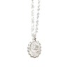 collier fleur plaqué argent - THÉMIS - vue V1