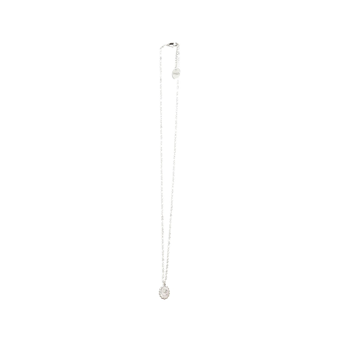 collier fleur plaqué argent - THÉMIS - vue 5
