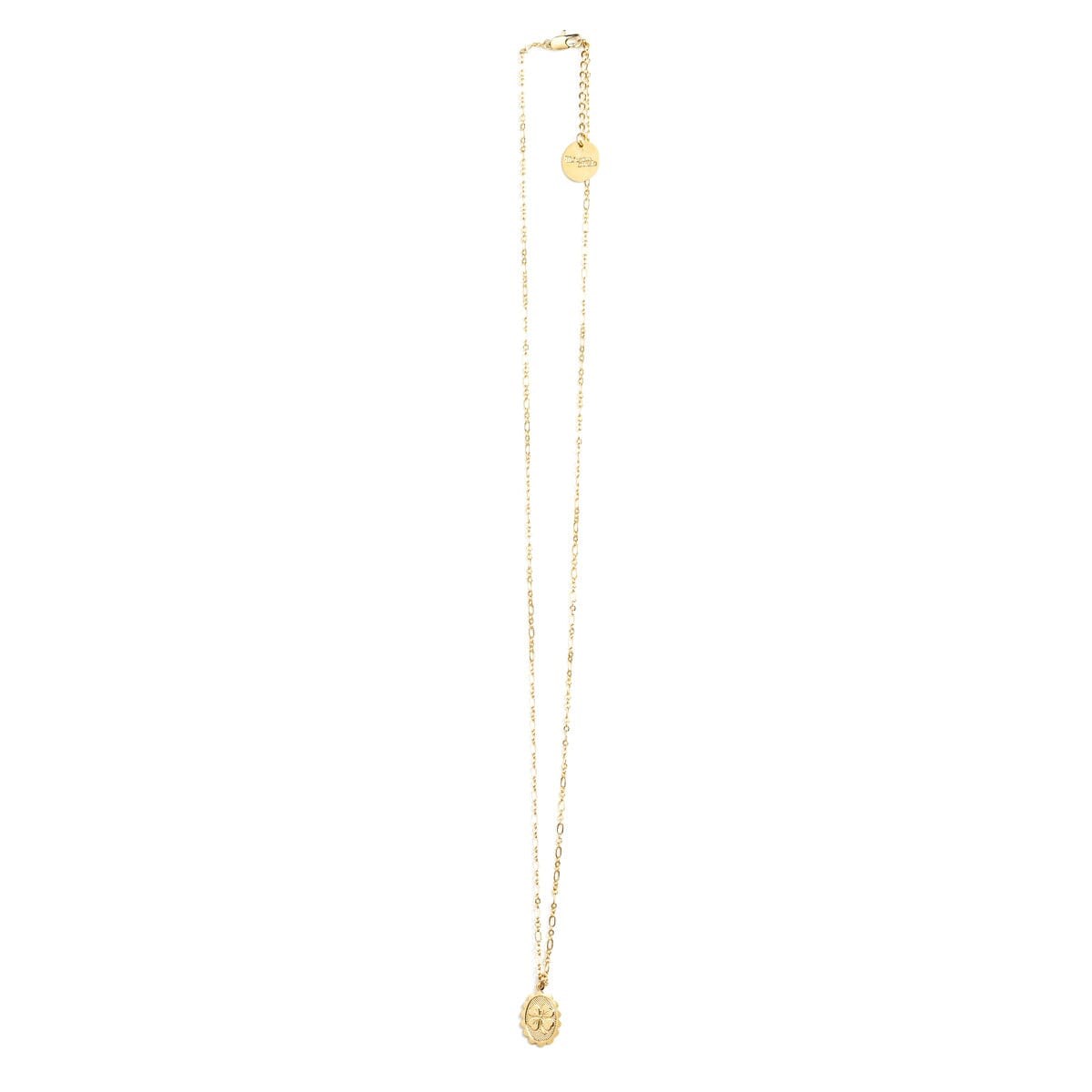 collier trèfle doré à l'or fin - THÉMIS - vue 4