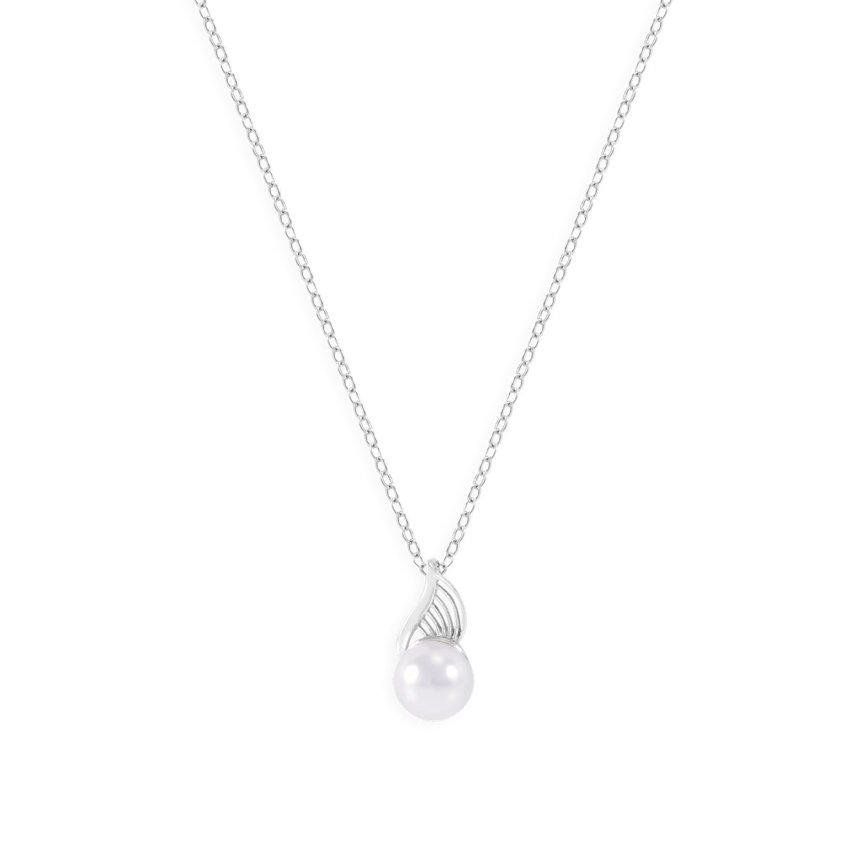 Collier en argent 925 rhodié avec oxydes de zirconium