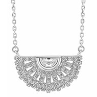 Collier zirconium en argent 925