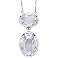 Collier zirconium en argent 925