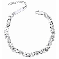 Bracelet zirconium en argent 925