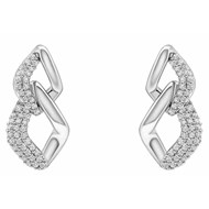 Boucle d'oreille zirconium en argent 925