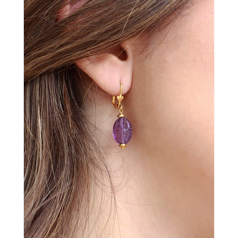 Boucles D'Oreilles Scarabée - vue 2