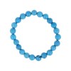 Bracelet elastique pierre howlite bleu 8MM - vue V1