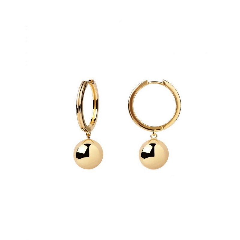 PDPAOLA Boucles d'Oreilles - Super Future Gold - argent plaqué or - AR01-518-U