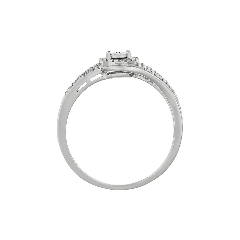 Bague ' Léa' Or blanc et Diamant - vue 3