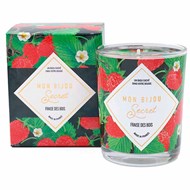 Bougie Bijou FRAISE DES BOIS Collier argenté