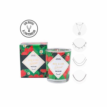 Bougie Bijou FRAISE DES BOIS Zilveren halsketting