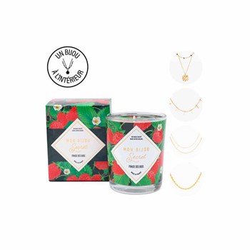 Bougie Bijou FRAISE DES BOIS Gouden halsketting