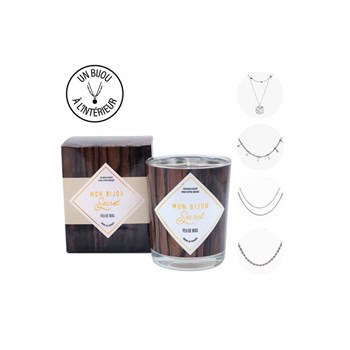 Kaars Bijou FEU DE CHEMINEE Zilveren halsketting