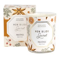 Bougie bijou PAIN D'EPICE Collier argenté