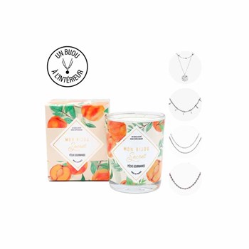 Bougie Bijou PECHE GOURMANDE Zilveren halsketting