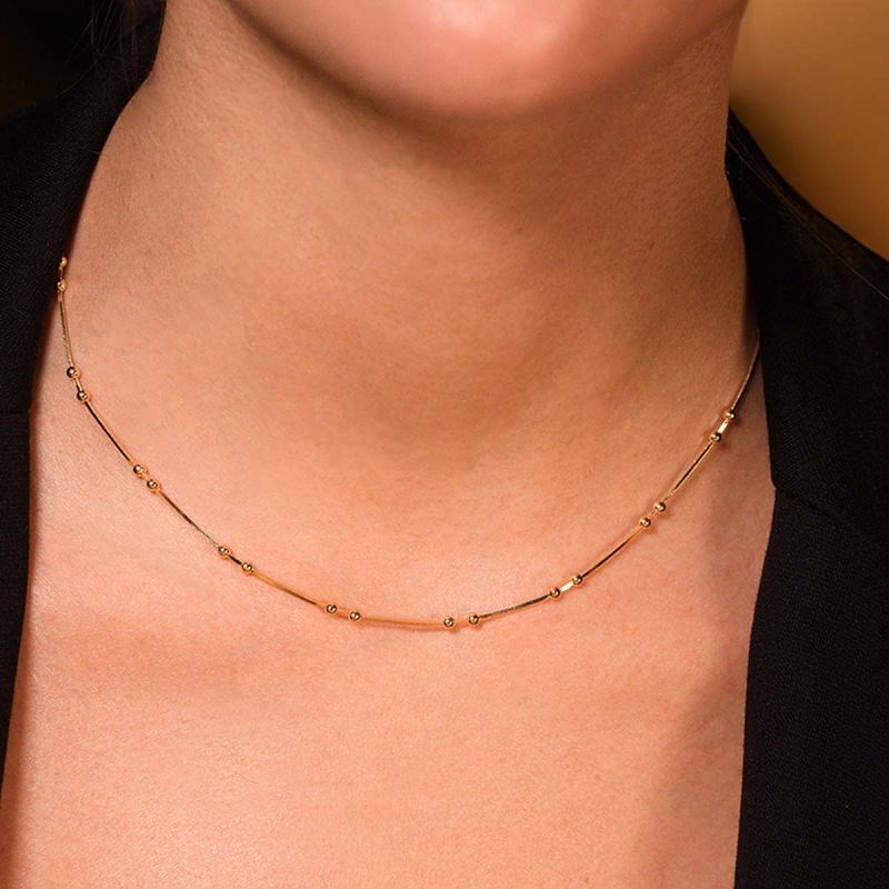 Collier 'Oria' Argent 925 doré - vue 2