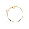 Bracelet Rosefield 'Emerald Dotted Bracelet Gold' Acier doré  - JBEDG-J720 - vue V1