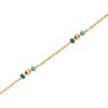 Bracelet Rosefield 'Emerald Dotted Bracelet Gold' Acier doré  - JBEDG-J720 - vue V3