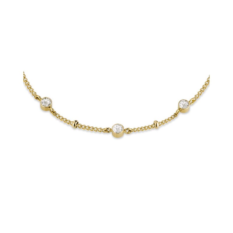 Collier Rosefield 'Crystal Necklace Gold' - JCSCG-J266 - vue 3