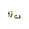 Boucles d'oreilles Rosefield 'Duotone 2-way Hoops Gold' Acier doré  - JED2G-J709 - vue V1