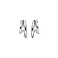 Boucles d'Oreilles Rosefield 'Double Hoops Silver' - JEDHS-J576