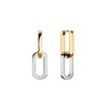 Boucles d'oreilles Rosefield 'Duotone Link Hoops Gold' Acier doré  - JEDLG-J712 - vue V1