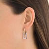 Boucles d'oreilles Rosefield 'Duotone Link Hoops Gold' Acier doré  - JEDLG-J712 - vue V2