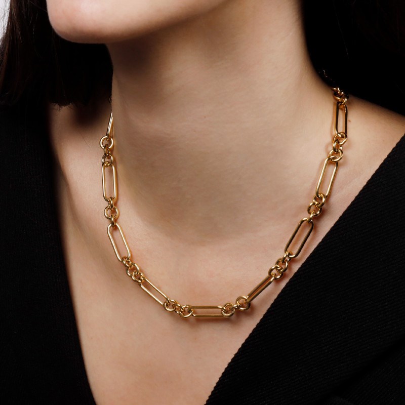 Collier Rosefield 'Bold Chain Necklace Gold' - JNCCG-J616 - vue 2