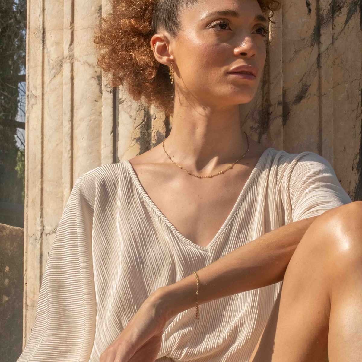 Collier Elyssa en pierres Péridot - vue 4