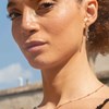 Boucles d'oreilles Elyssa en pierres Améthyste - vue V3