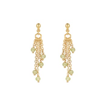 Boucles d'oreilles Elyssa en pierres Péridot