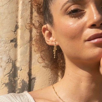 Boucles d'oreilles Elyssa en pierres Péridot