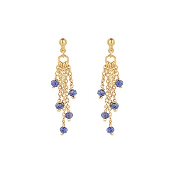Boucles d'oreilles Elyssa en pierres Lapis-lazuli