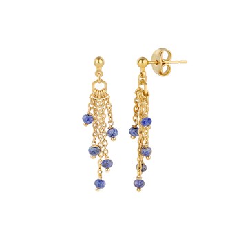 Boucles d'oreilles Elyssa en pierres Lapis-lazuli