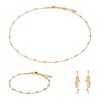 Collier, bracelet et boucles d'oreilles Elyssa en pierres Améthyste - vue V1